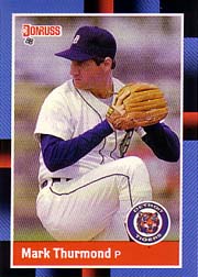 1988 Donruss Baseball Cards    599     Mark Thurmond